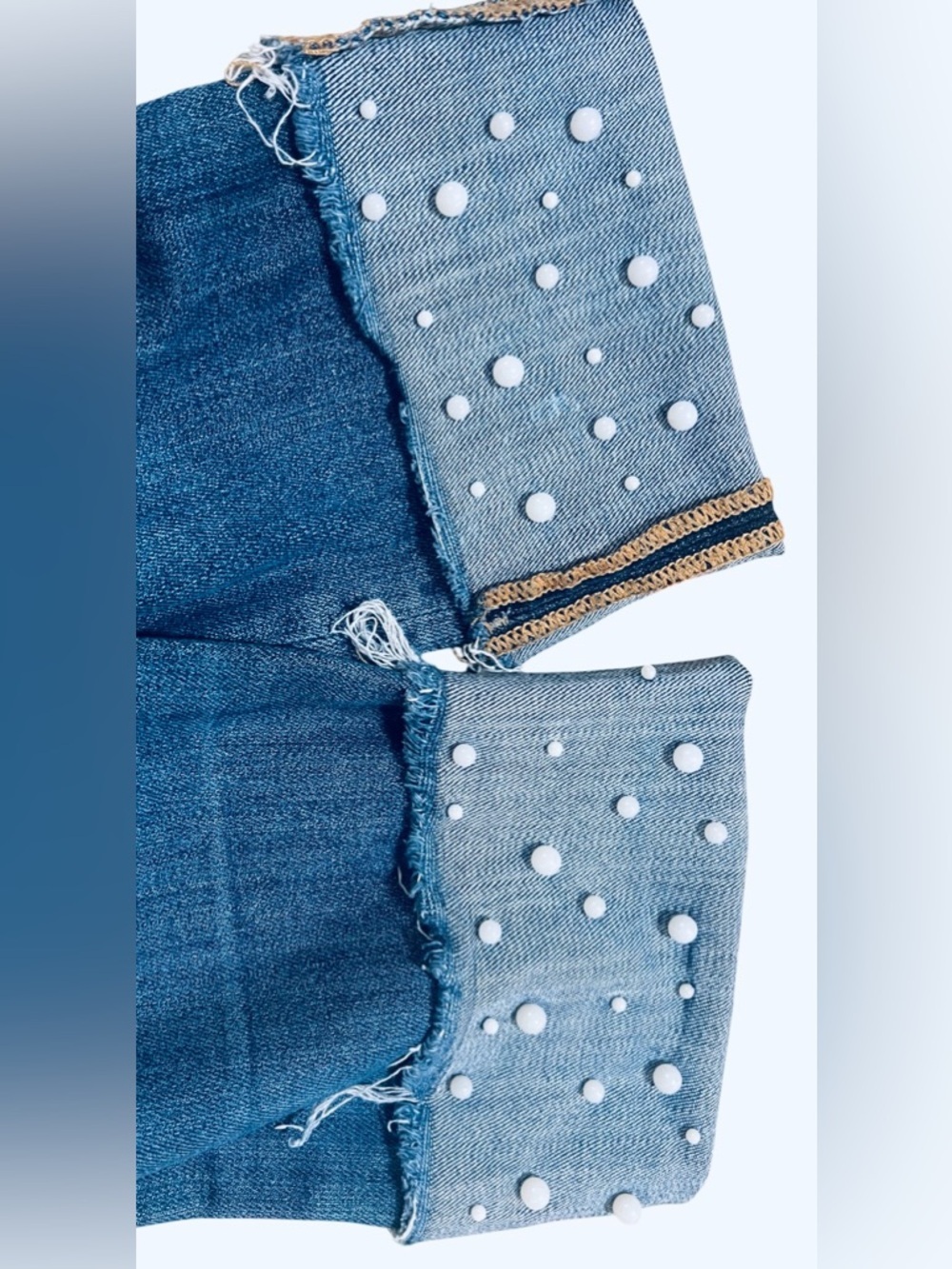 DRIFTWOOD - Women’s Blue ankle cropped Denim Jeans - Picture 7 of 8